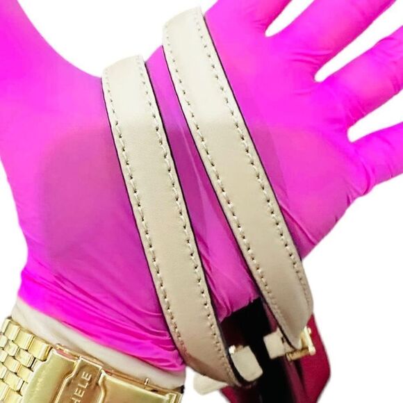 NWOT Michael Kors Bedford Red Pocket Tote Pebble Leather Purse Shopper Bag - Picture 4 of 9